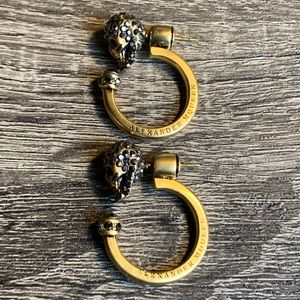 Alexander Mcqueen Skull Hoop Earrings